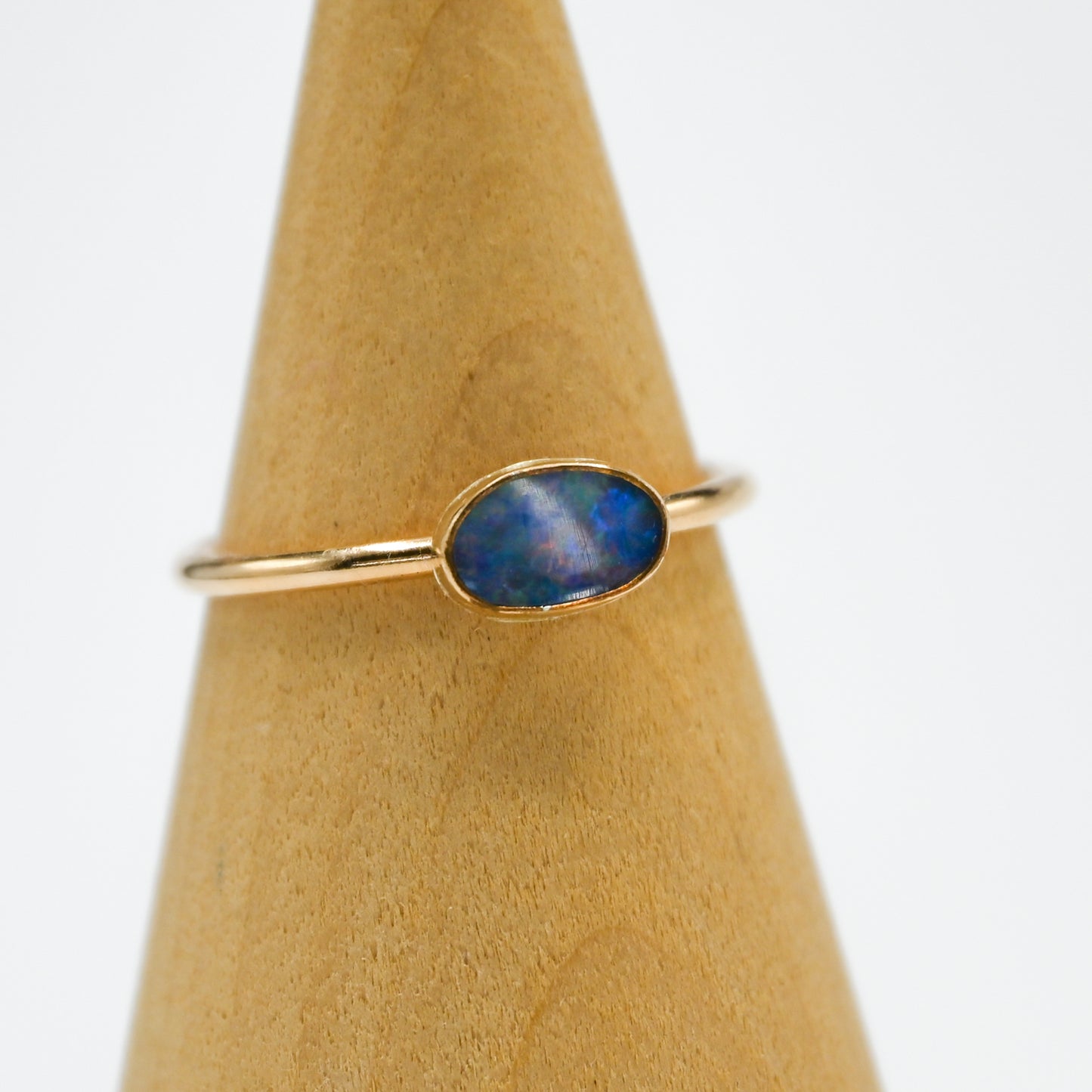 Gold fill Australian opal size 10
