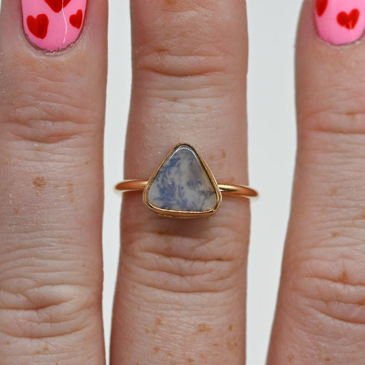 Gold fill dendritic agate size 6.5