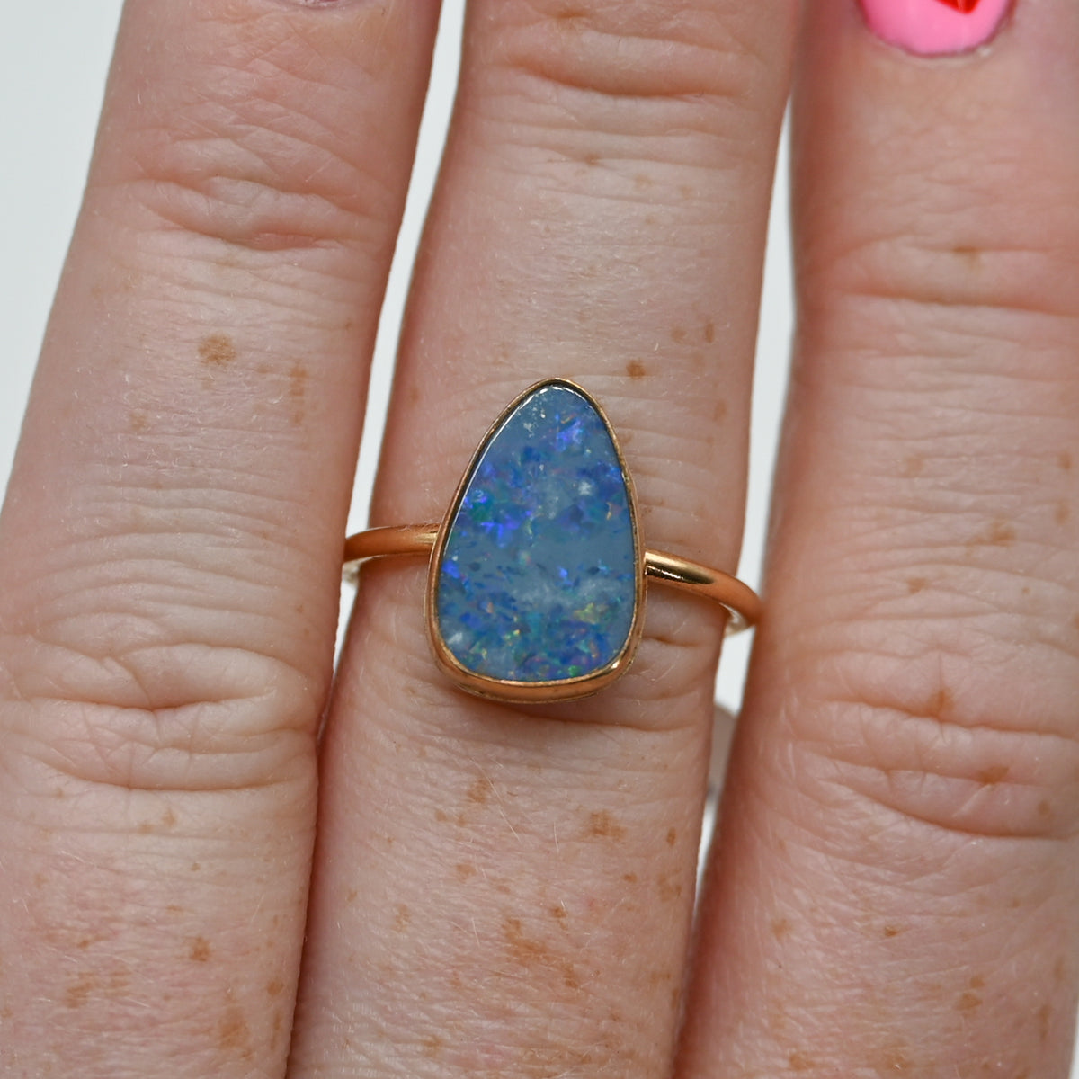 Gold fill Australian opal size 7.25