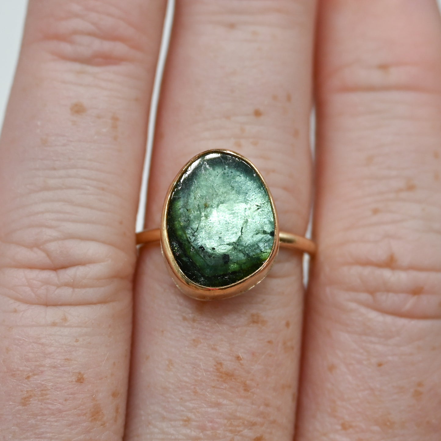 Gold fill tourmaline size 7.25