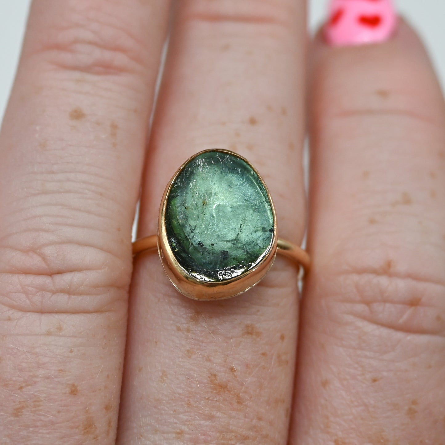 Gold fill tourmaline size 7.25