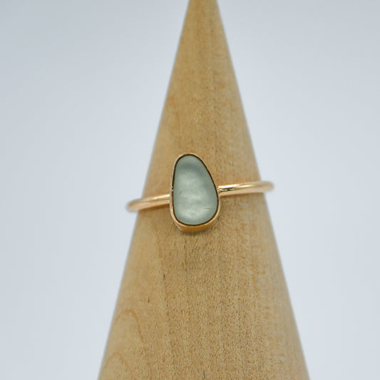 Gold fill UV sea glass size 7.25