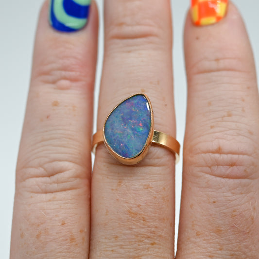 Gold fill Australian opal size 7.5