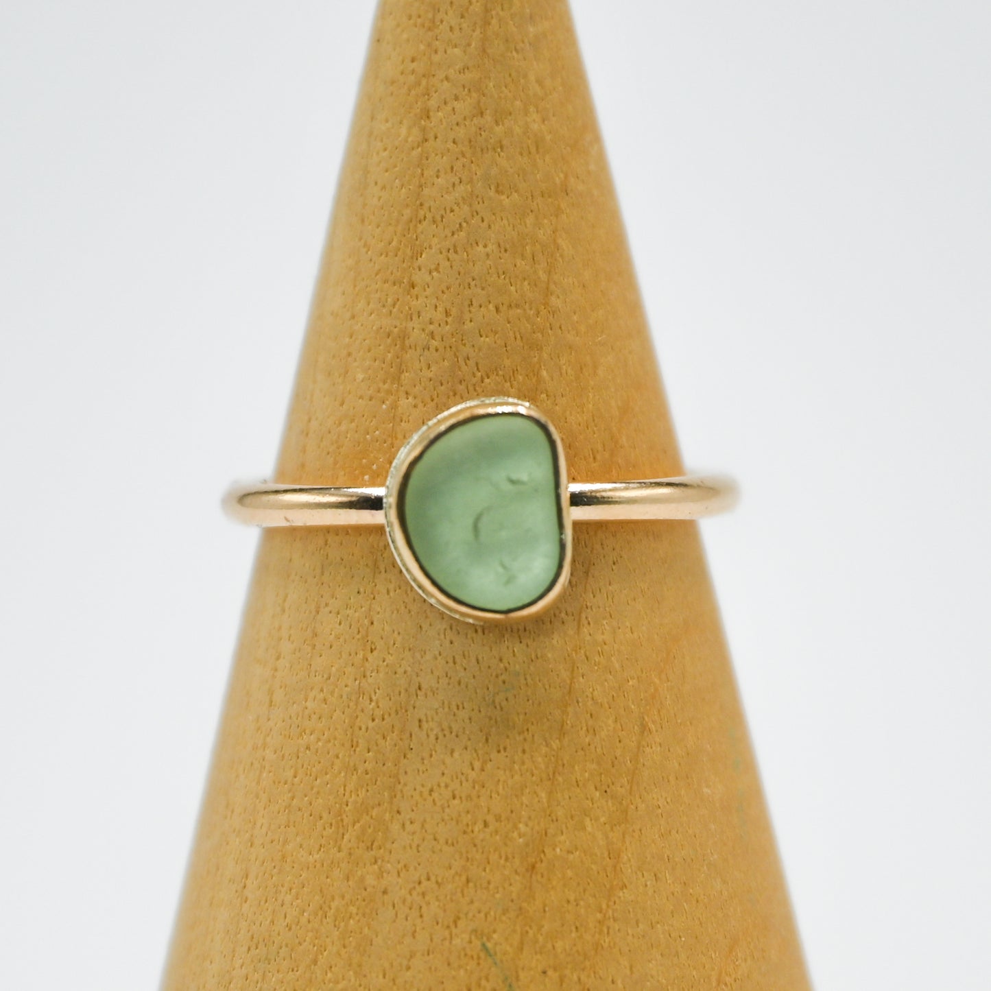 Gold fill UV sea glass size 5.25