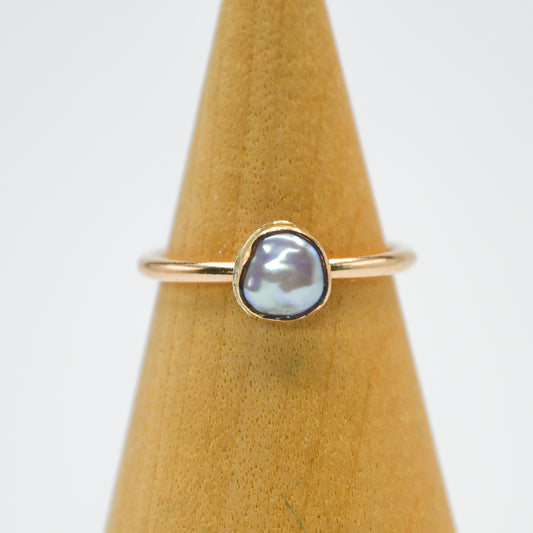 Gold fill keshi pearl size 5.5