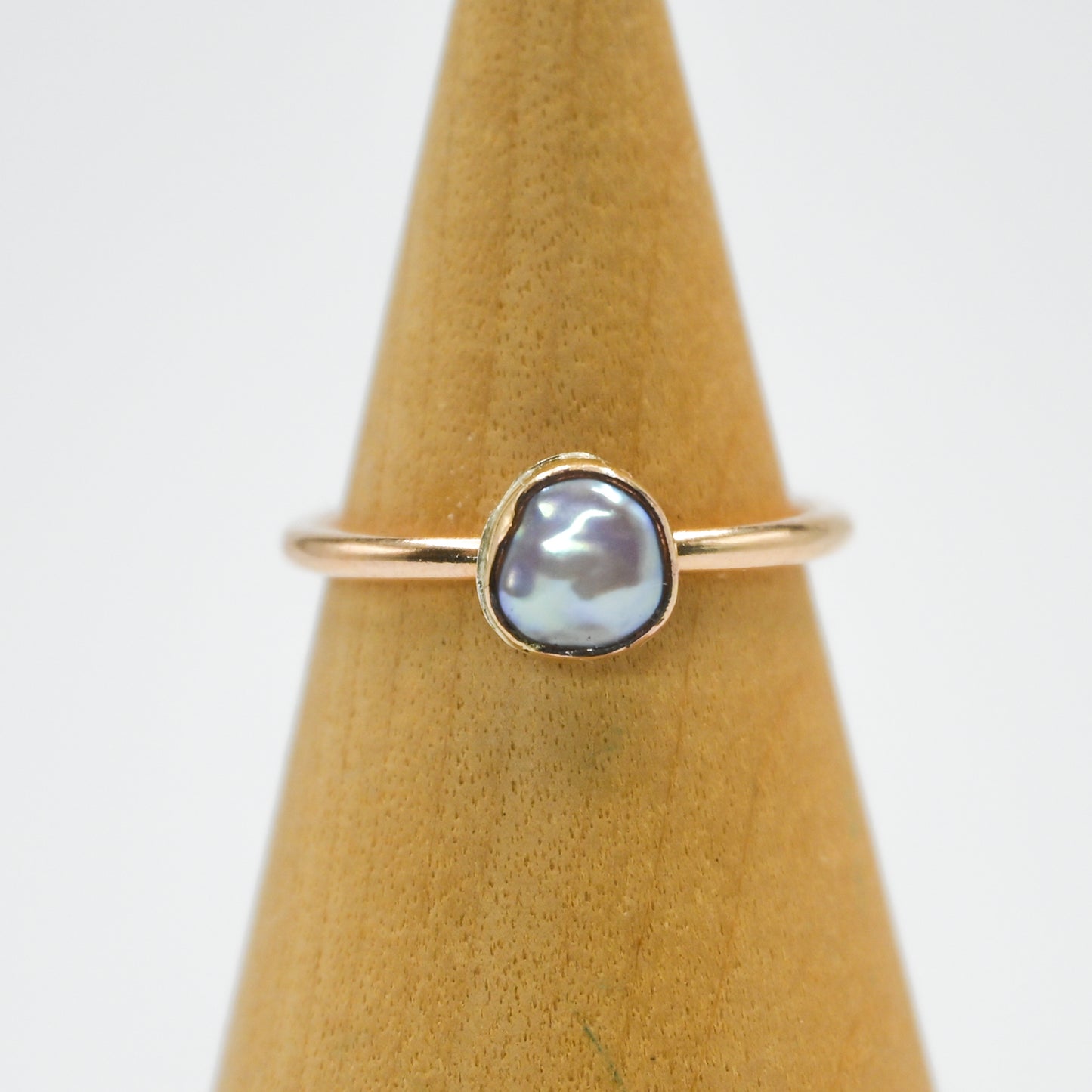 Gold fill keshi pearl size 5.5