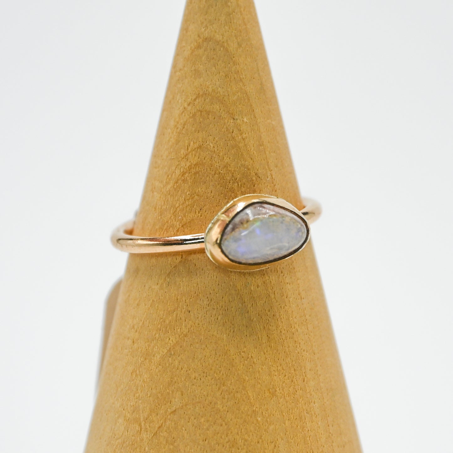 Gold fill Mexican fire opal size 5.75