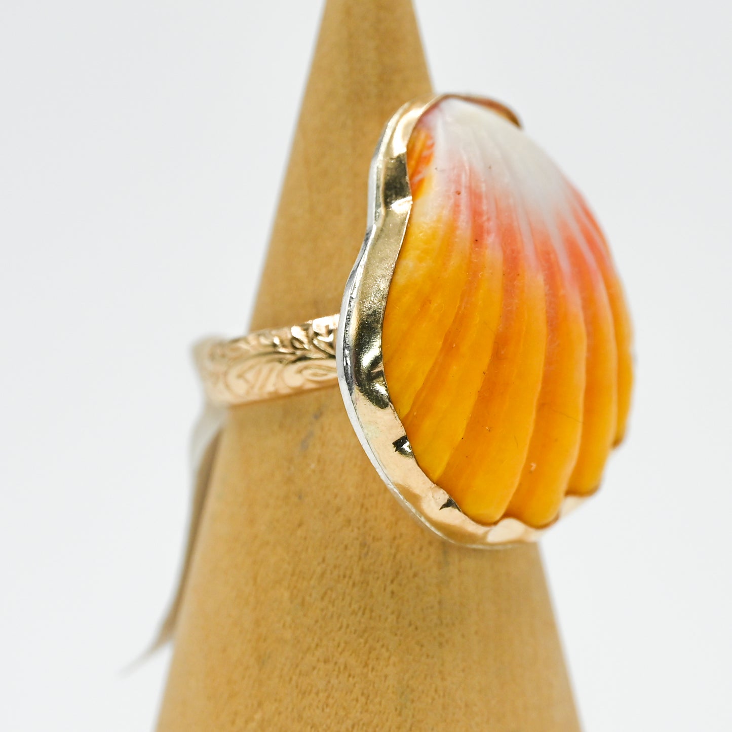 Gold fill Hawaiian sunrise shell size 6.5