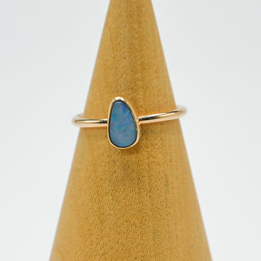 Gold fill Australian opal size 6.5