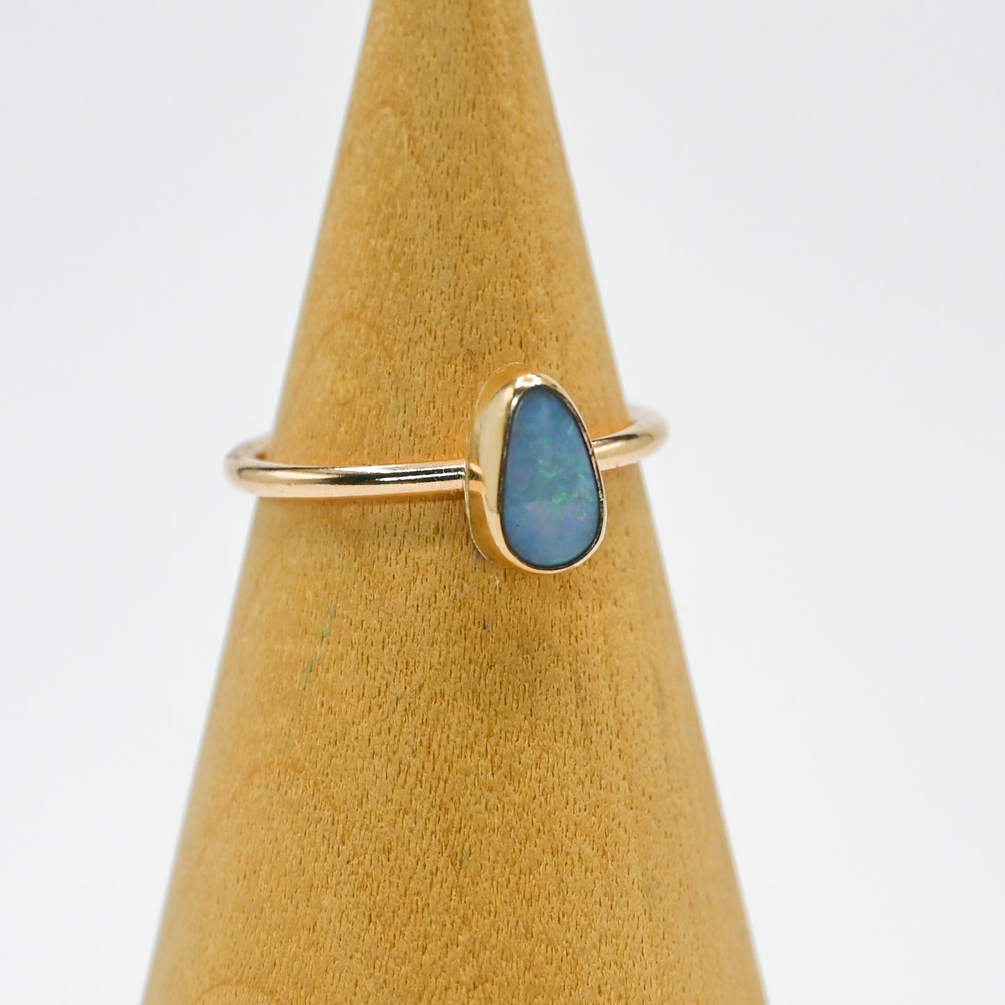 Gold fill Australian opal size 6.5