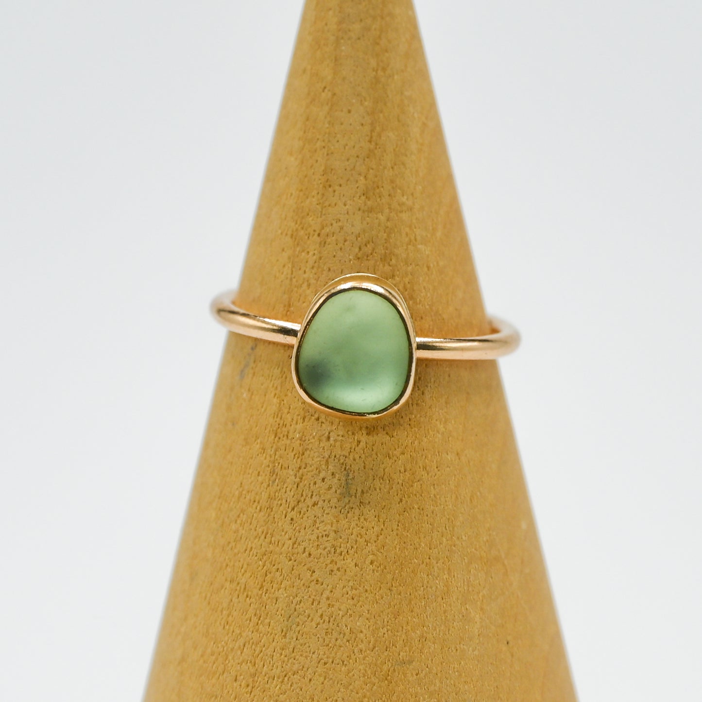 Gold fill UV sea glass size 7