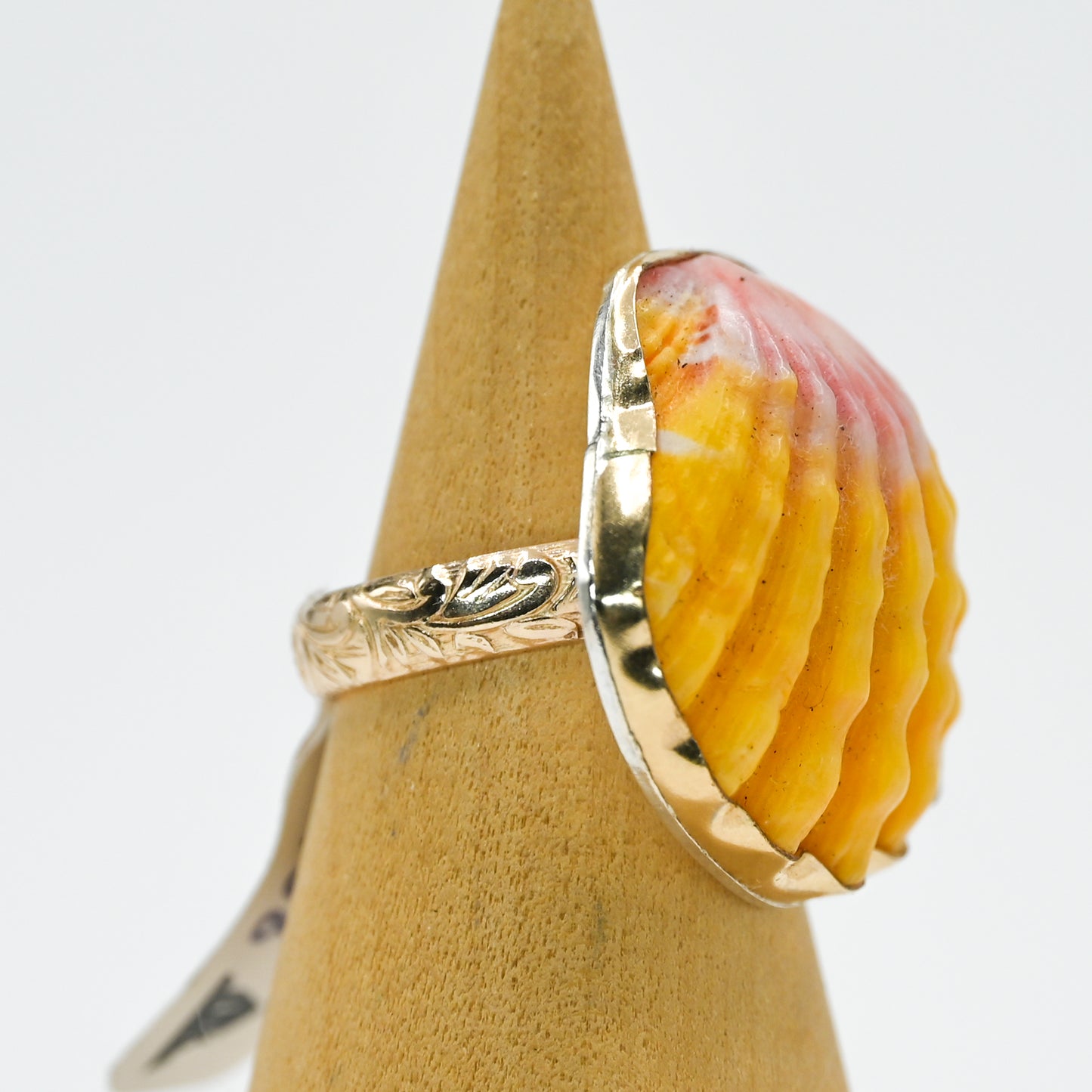 Gold fill XL hawaiian sunrise shell size 7