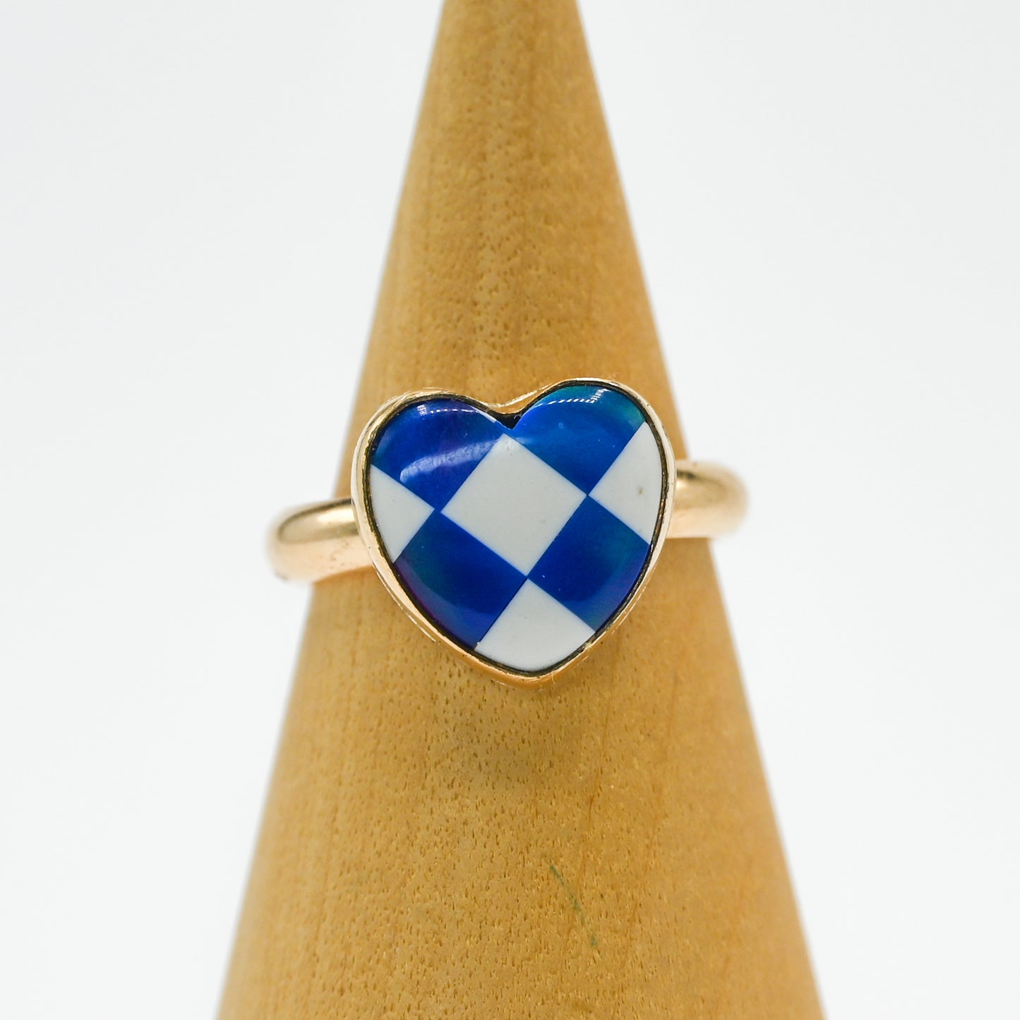 Gold fill aurora opal size 7