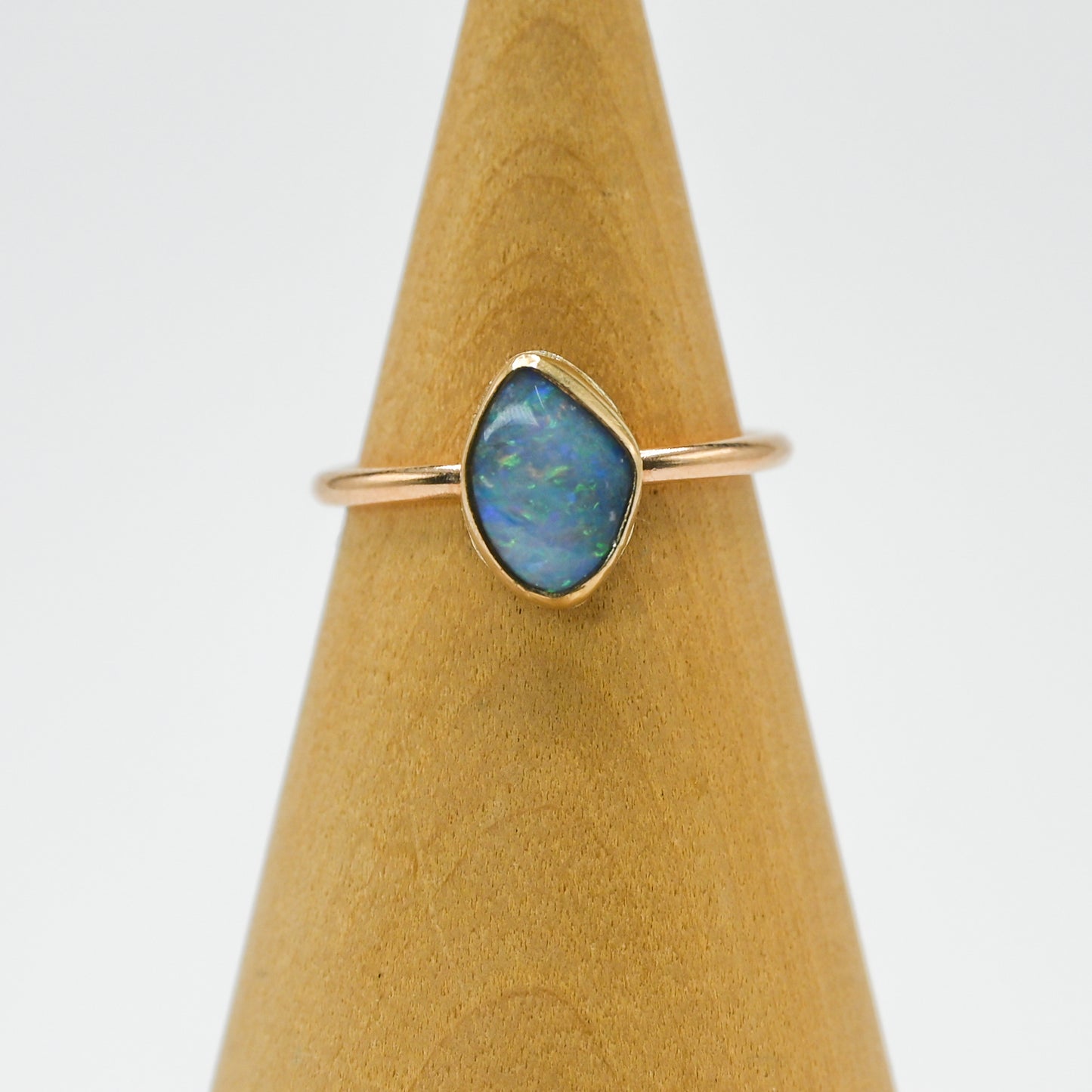 Gold fill Australian opal size 7