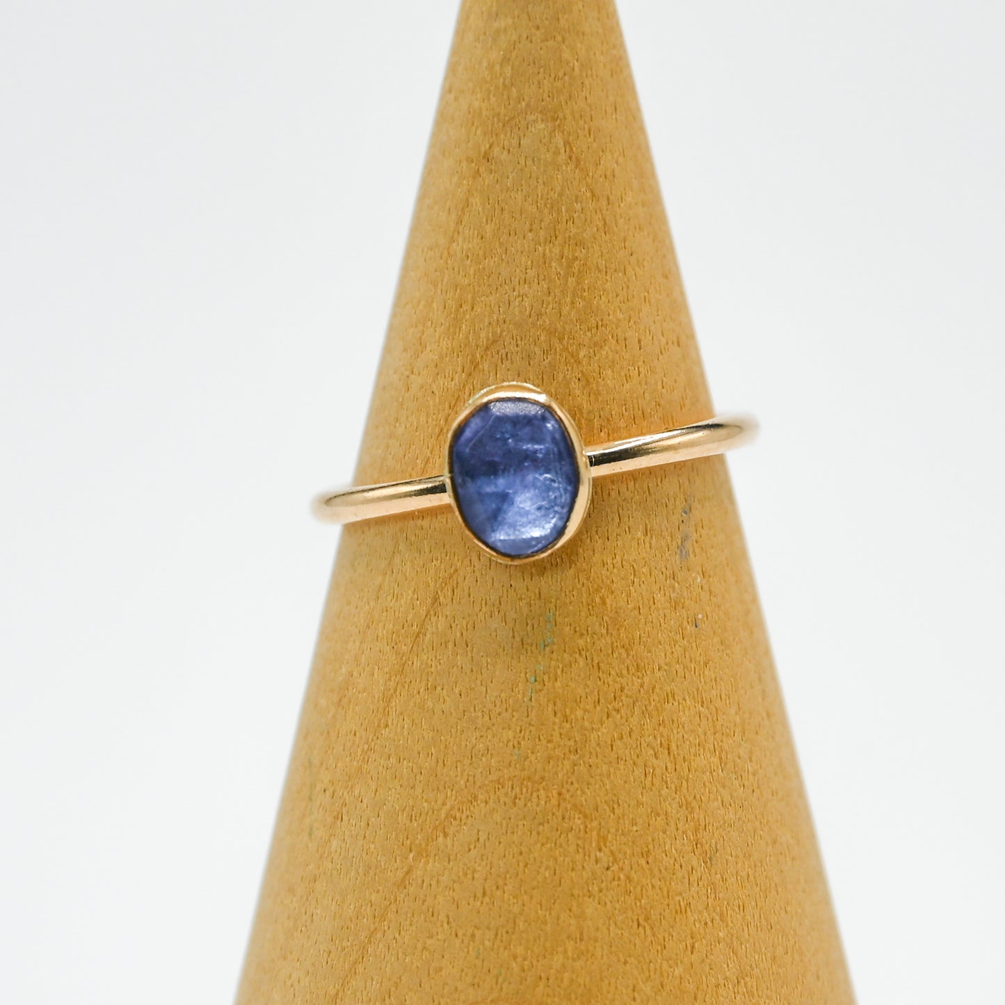 Gold fill rose cut tanzanite size 7