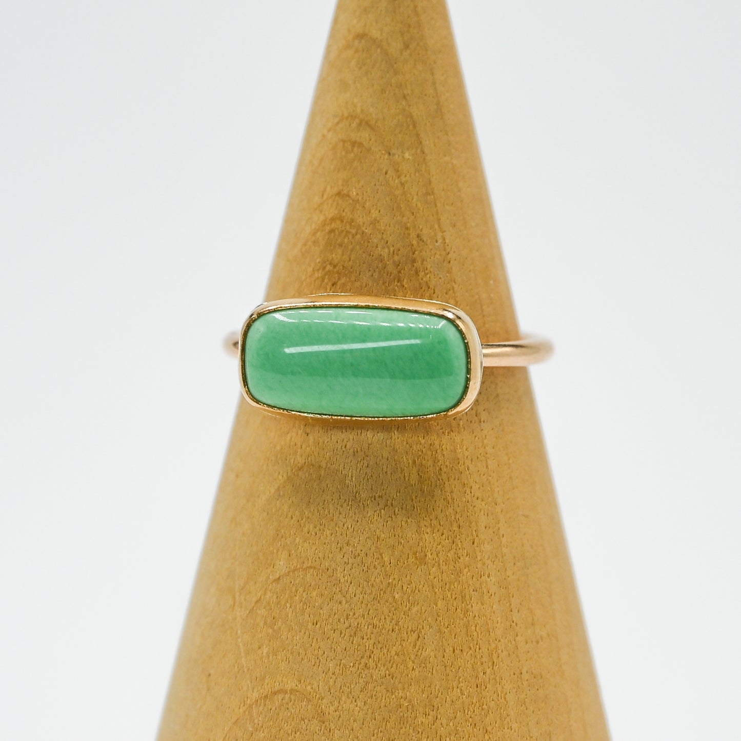 Gold fill horizontal variscite size 7.25