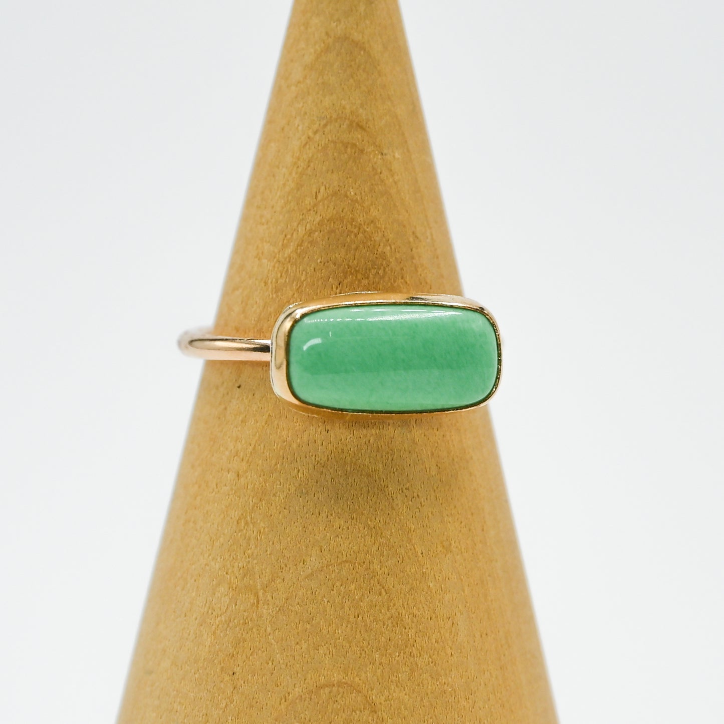 Gold fill horizontal variscite size 7.25