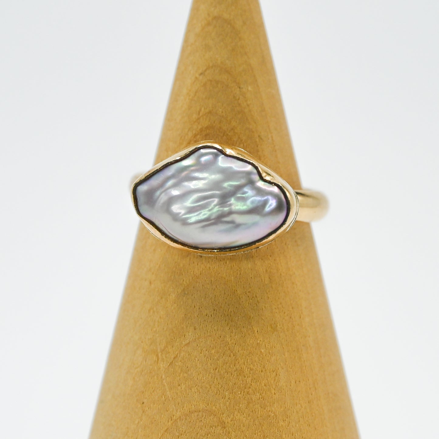 Gold fill xl keshi pearl size 7.5