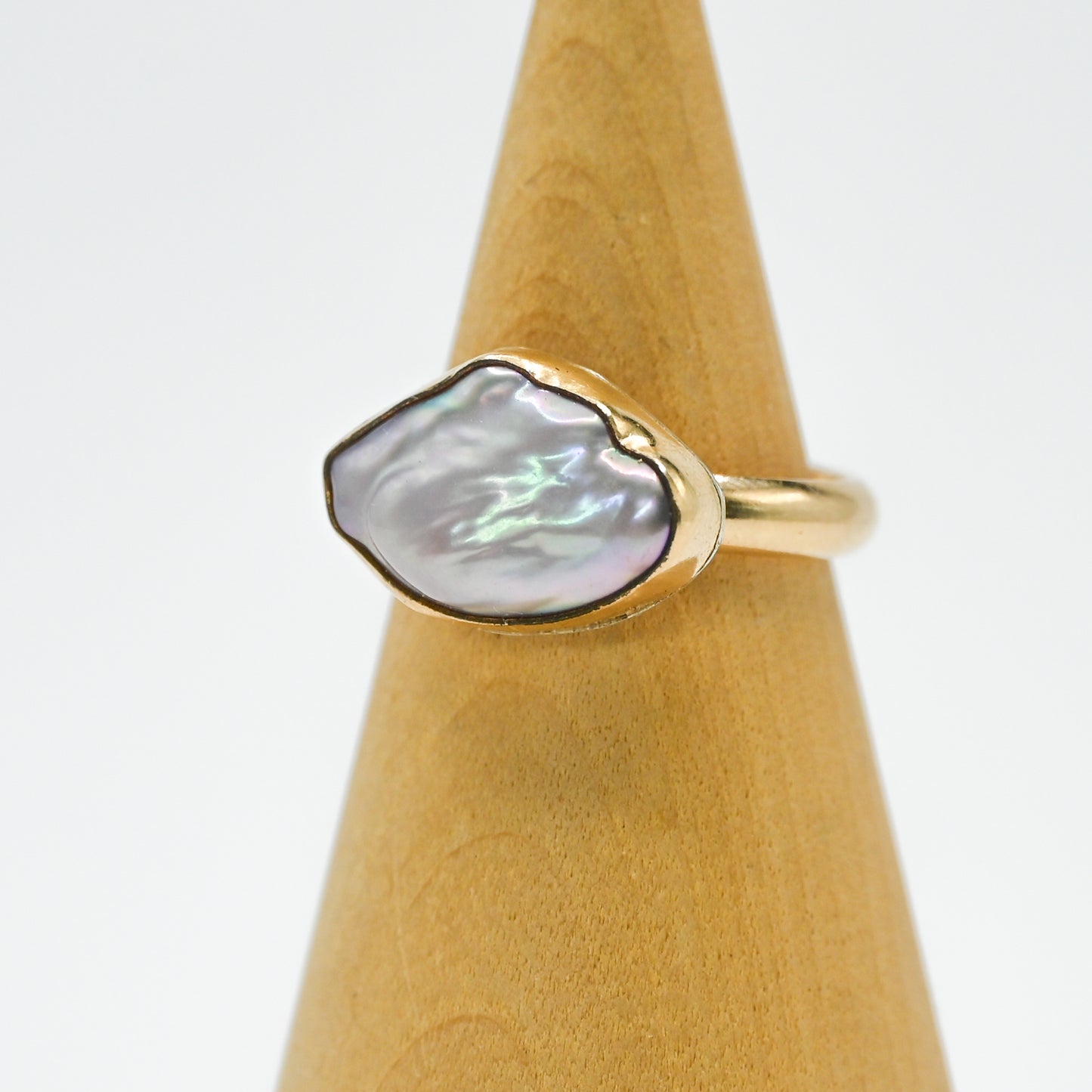 Gold fill xl keshi pearl size 7.5