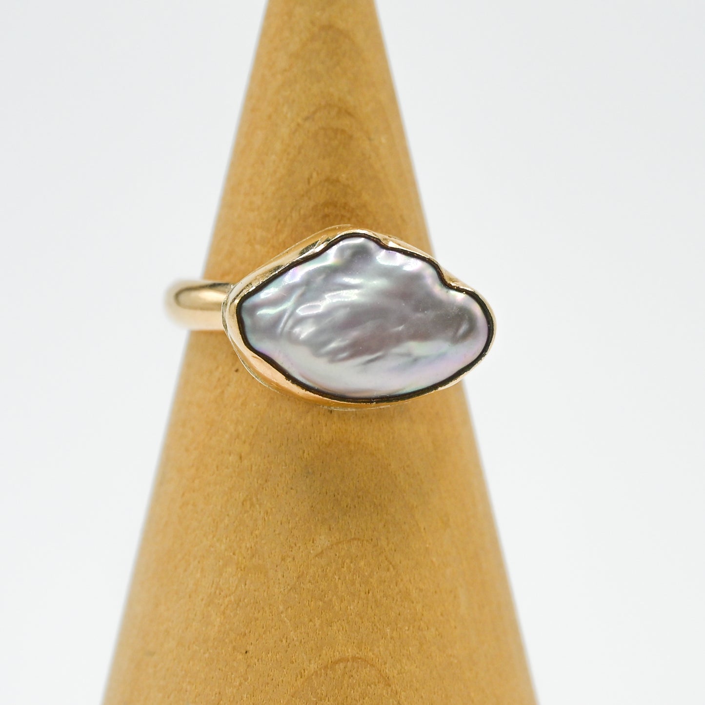 Gold fill xl keshi pearl size 7.5