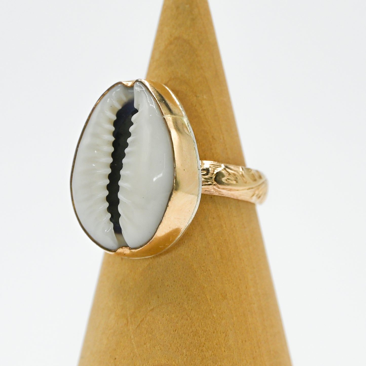 Gold fill cowrie size 7.5