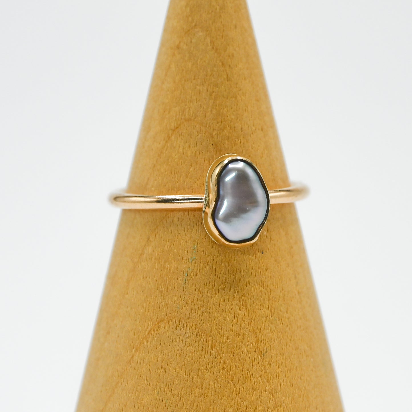 Gold fill keshi pearl size 7.5