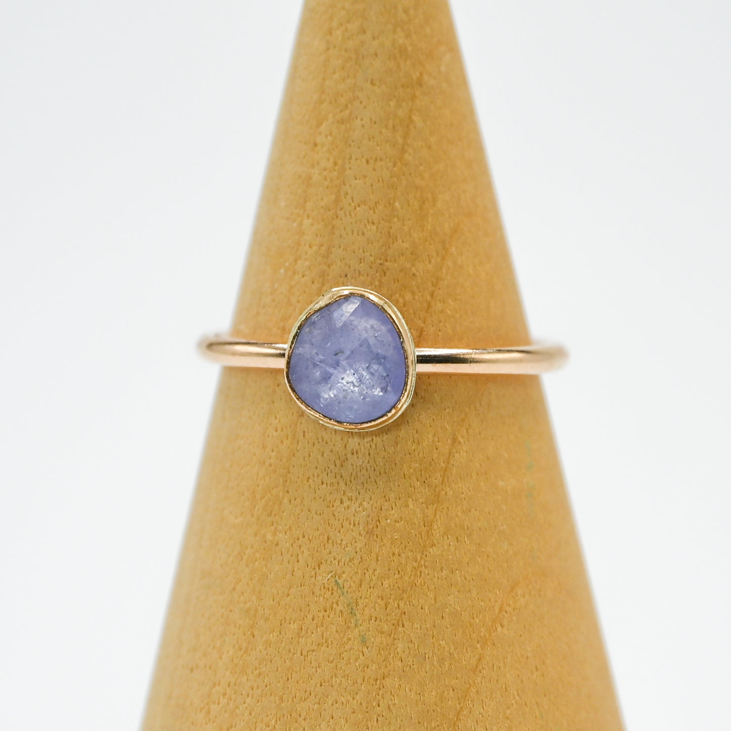 Gold fill rose cut tanzanite size 7.5