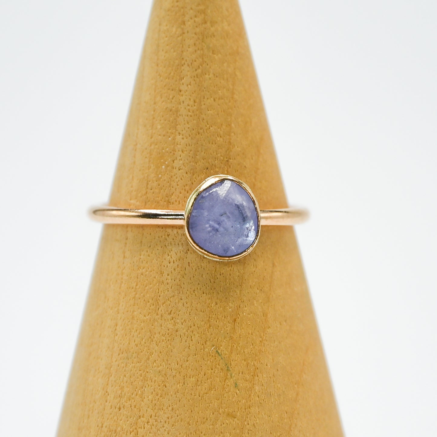 Gold fill rose cut tanzanite size 7.5