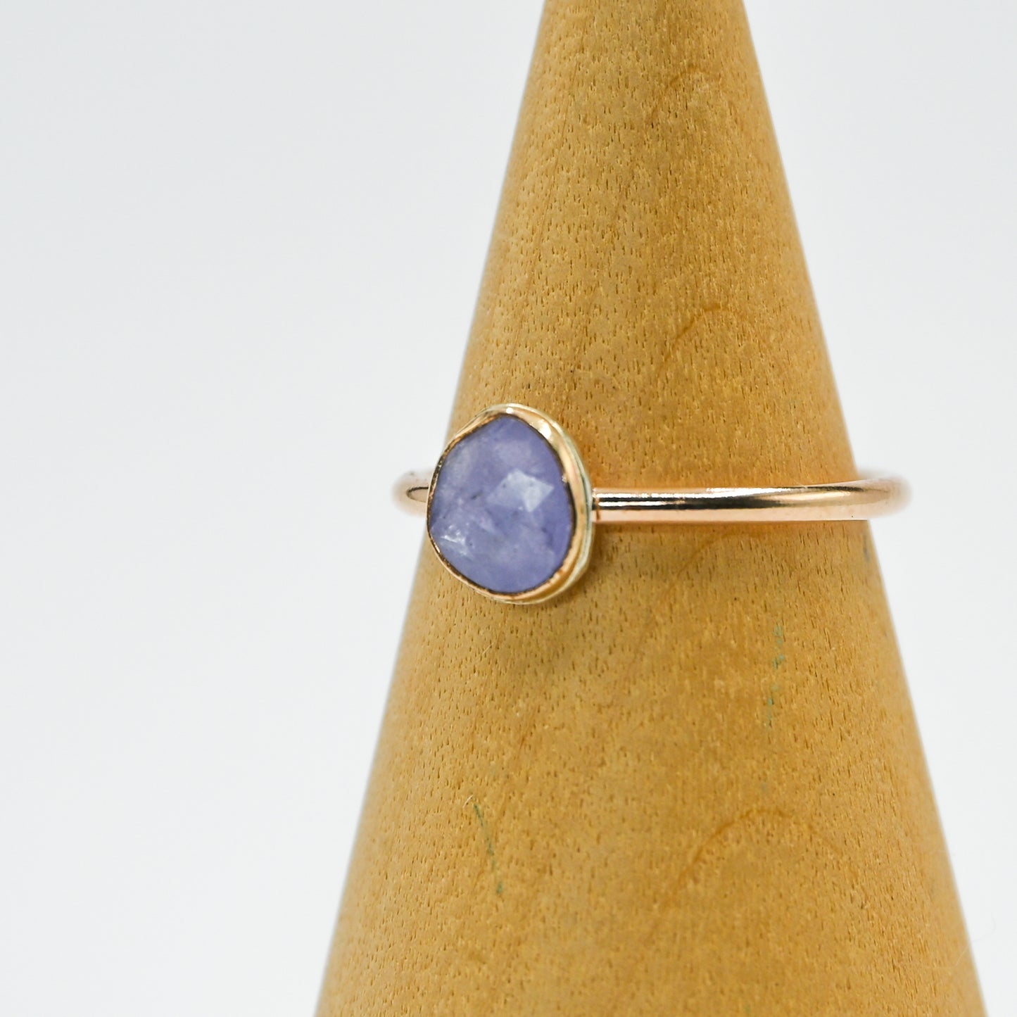 Gold fill rose cut tanzanite size 7.5