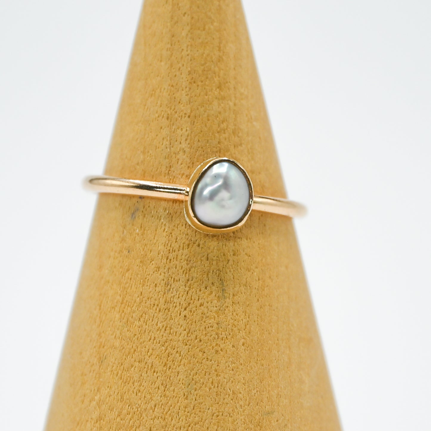 Gold fill keshi pearl size 8