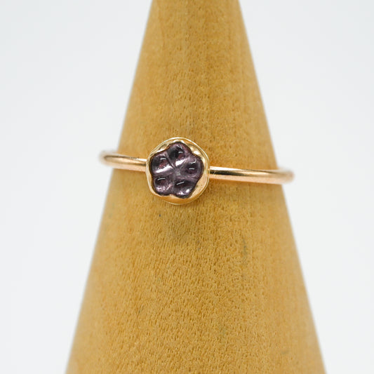 Gold fill purple tourmaline flower size 8