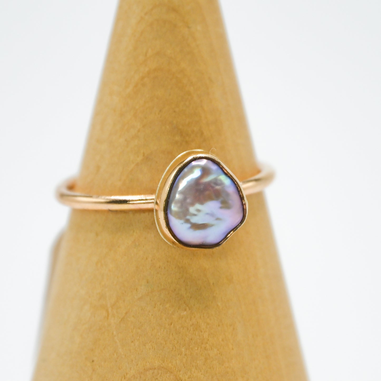 Gold fill keshi pearl size 9