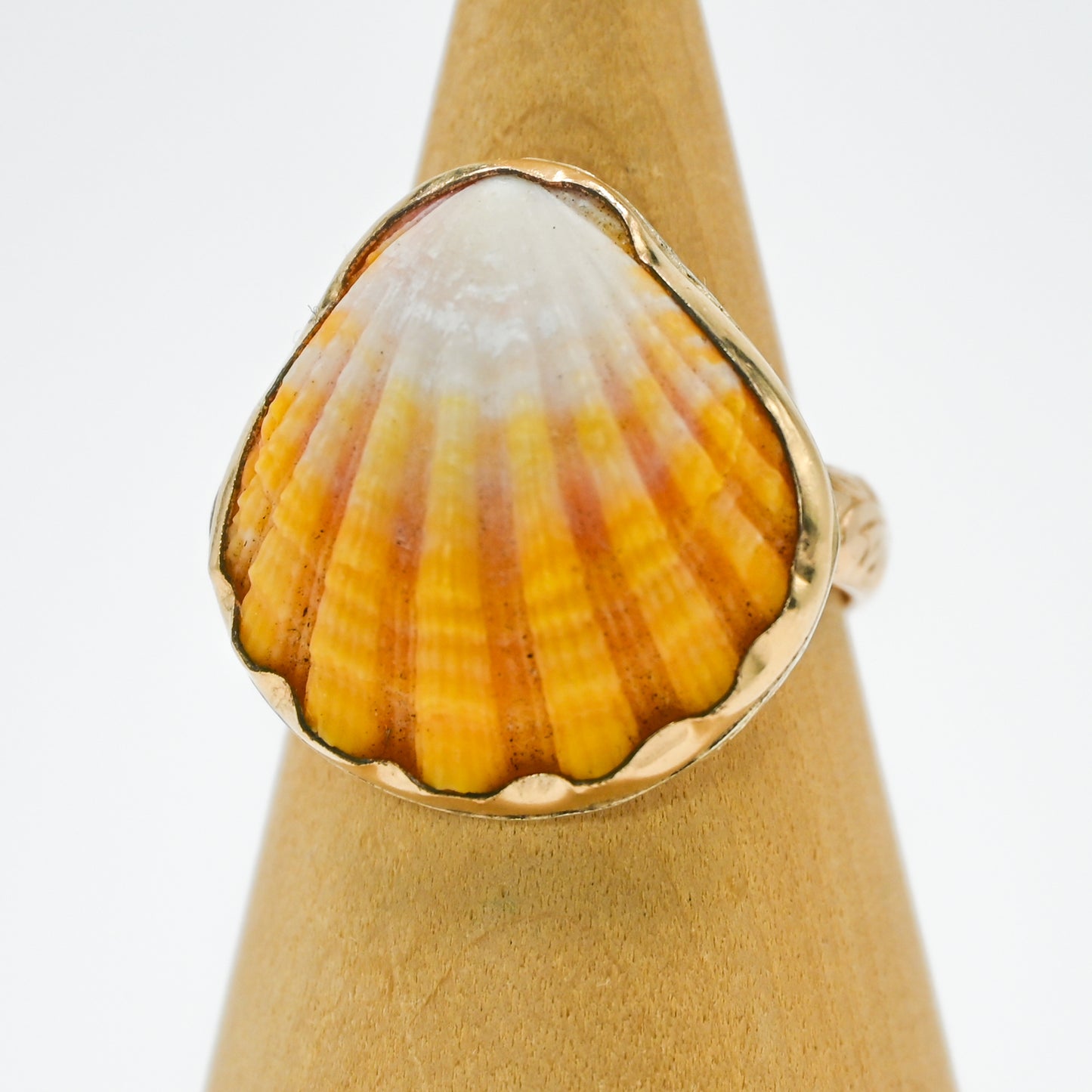 Gold fill Hawaiian Sunrise shell size 9
