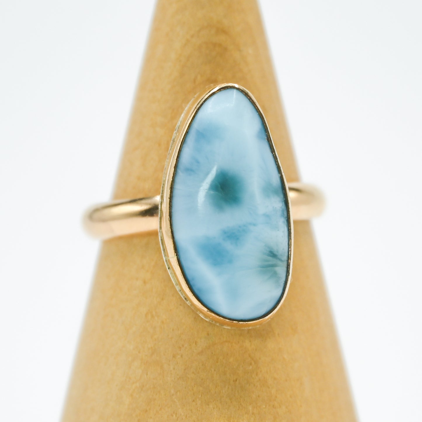 Gold fill xxl larimar size 9