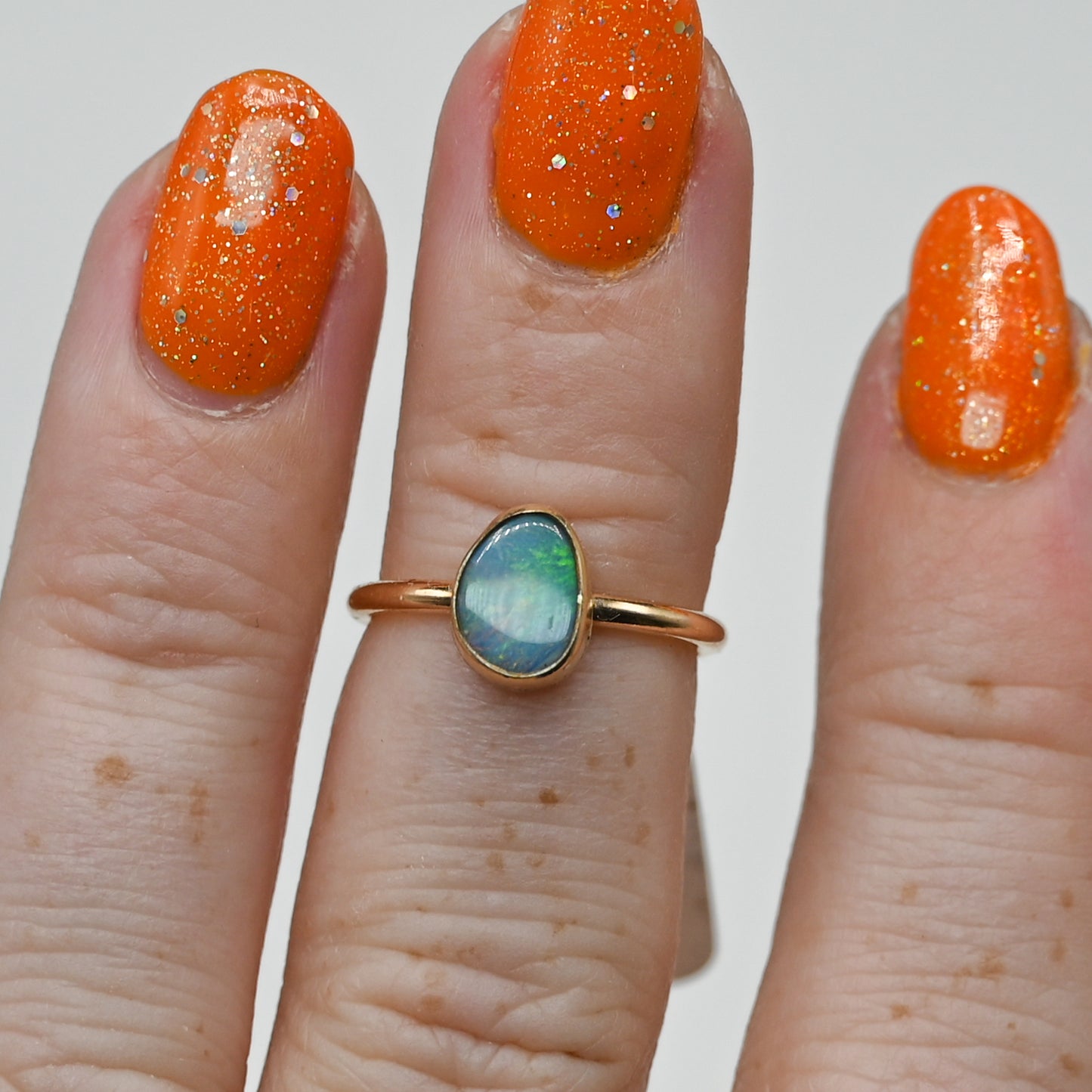 Gold fill Australian opal size 4.25