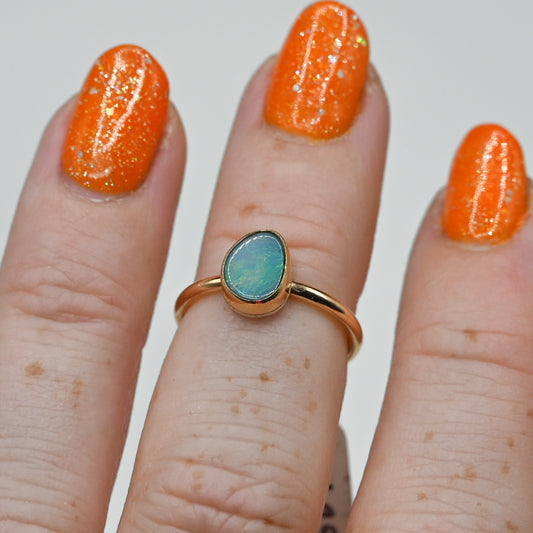 Gold fill Australian opal size 4.25