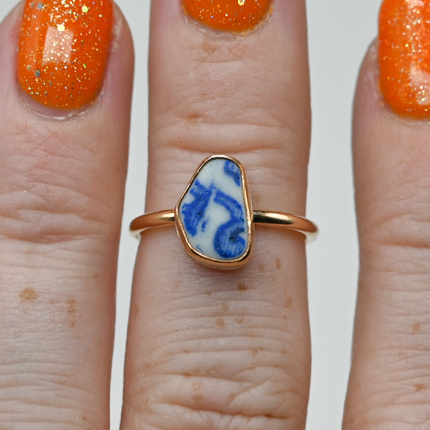 Gold fill sea pottery size 5