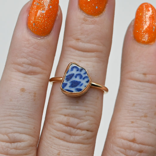 Gold fill sea pottery size 6