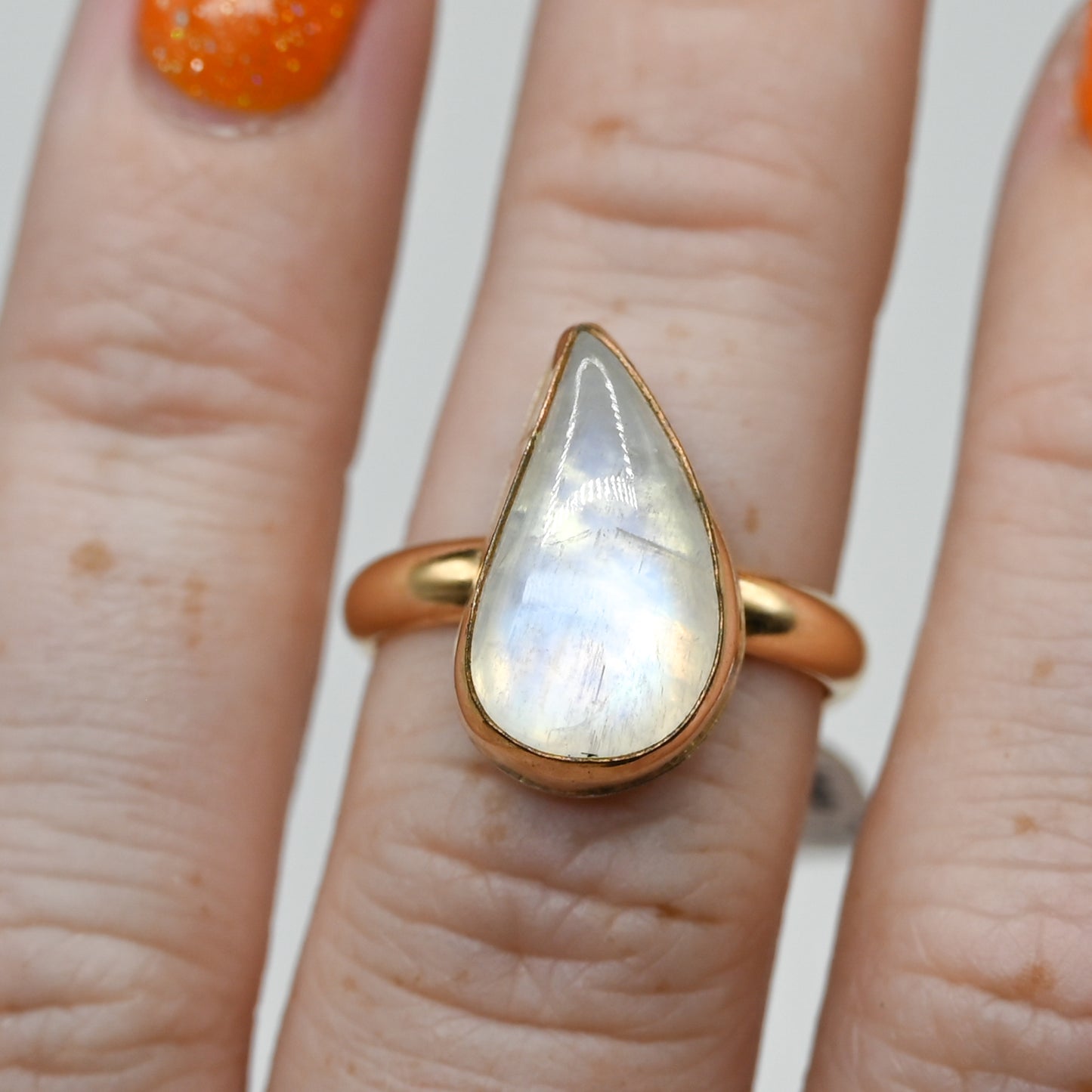 Gold fill xxl moonstone size 7.25
