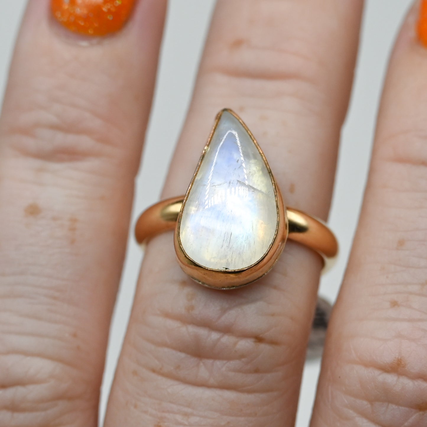 Gold fill xxl moonstone size 7.25