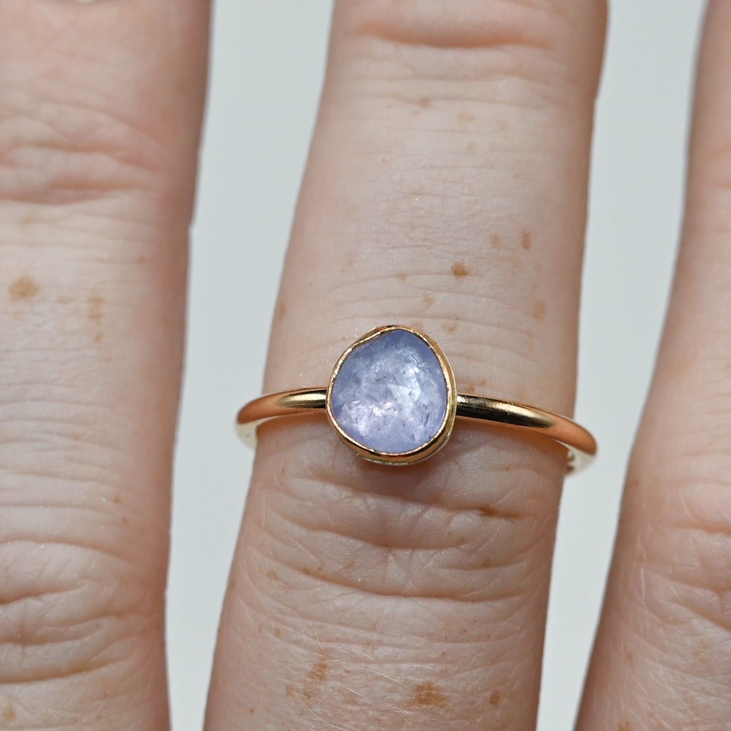 Gold fill rose cut tanzanite size 7.5