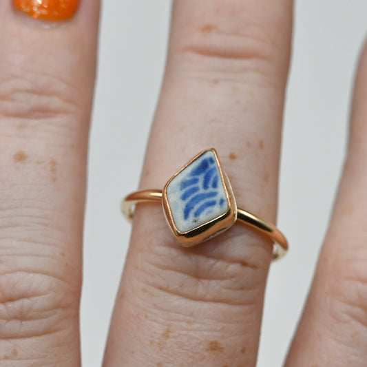 Gold fill sea pottery size 8.5