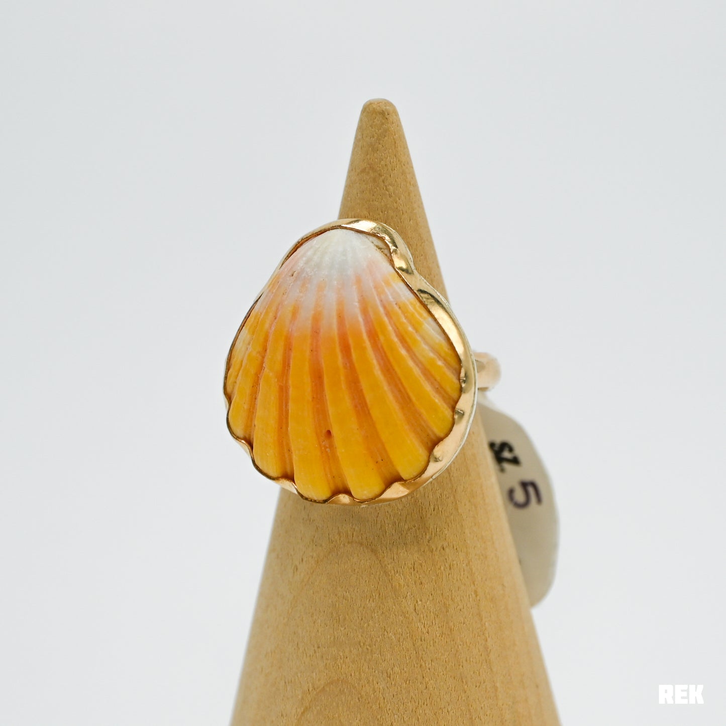 Gold fill Hawaiian Sunrise shell size 5