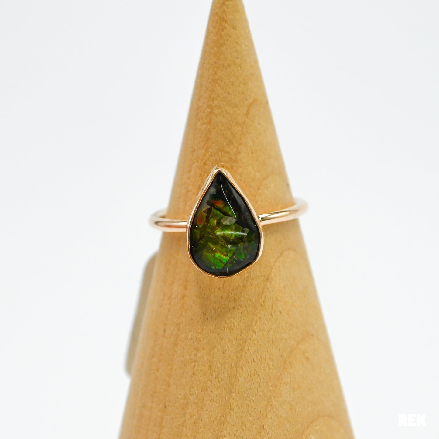 Gold fill Ammolite size 6.75