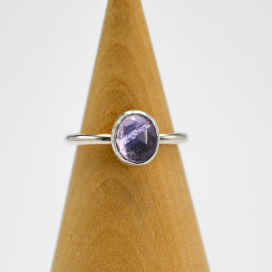 Rose cut amethyst size 4
