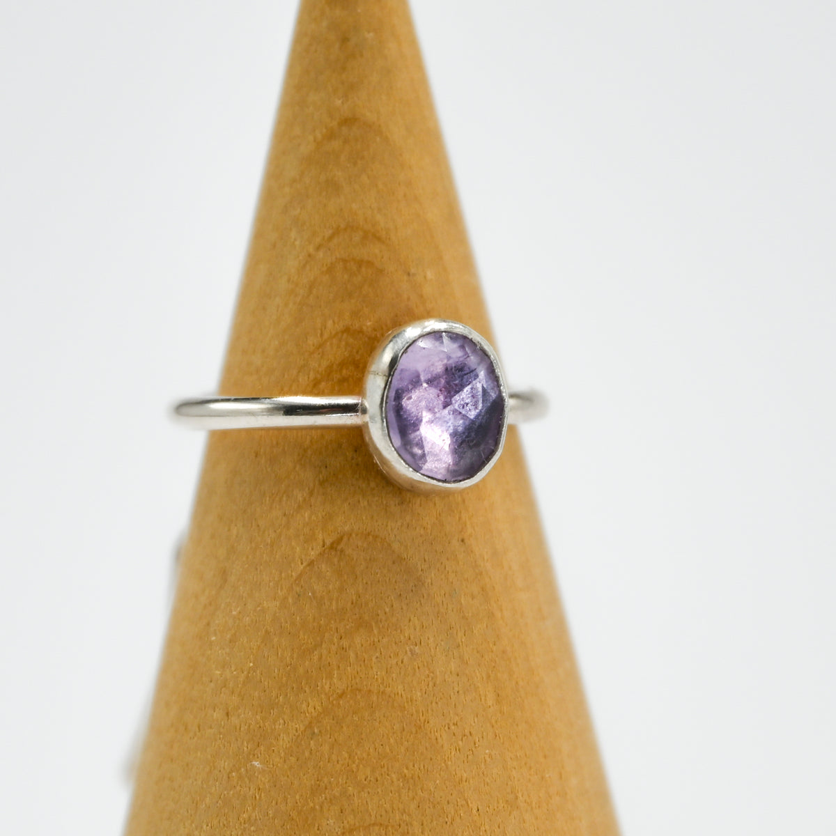 Rose cut amethyst size 4