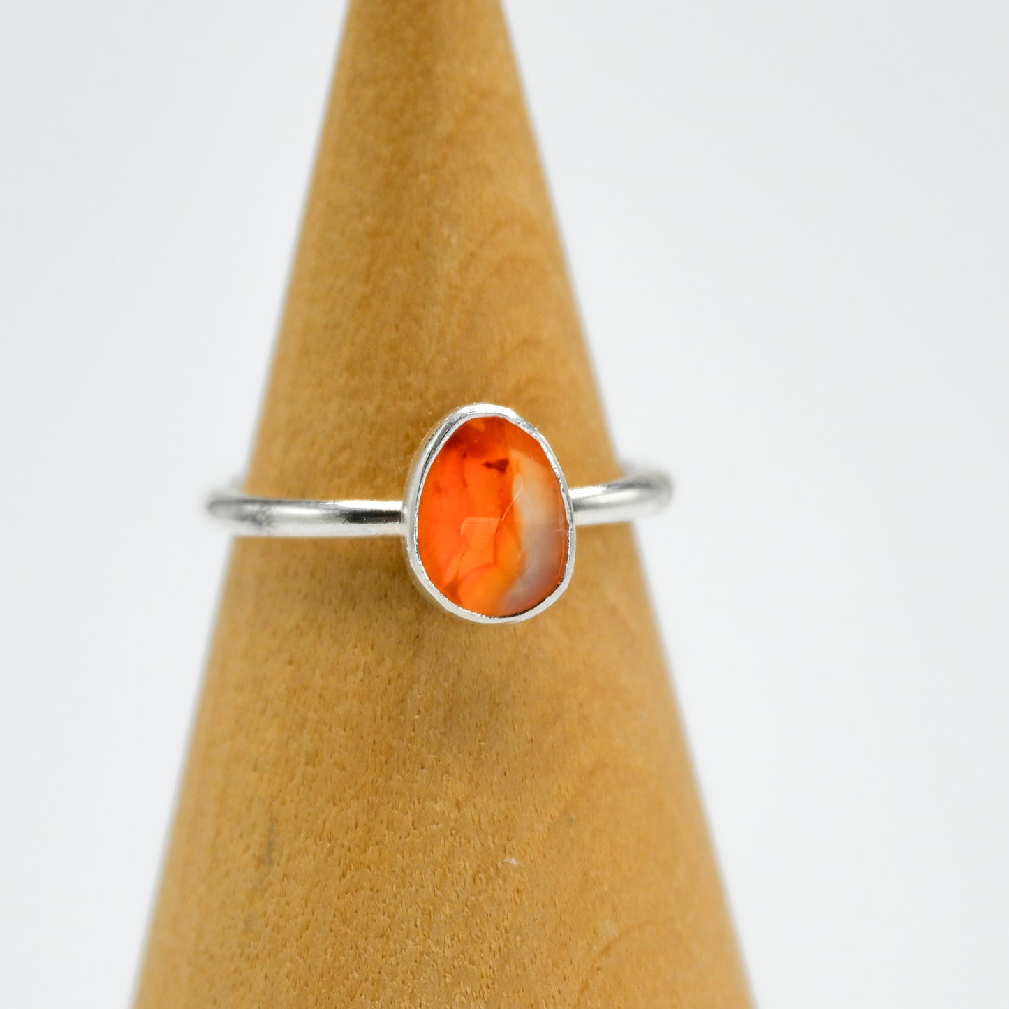 Rose cut carnelian size 5
