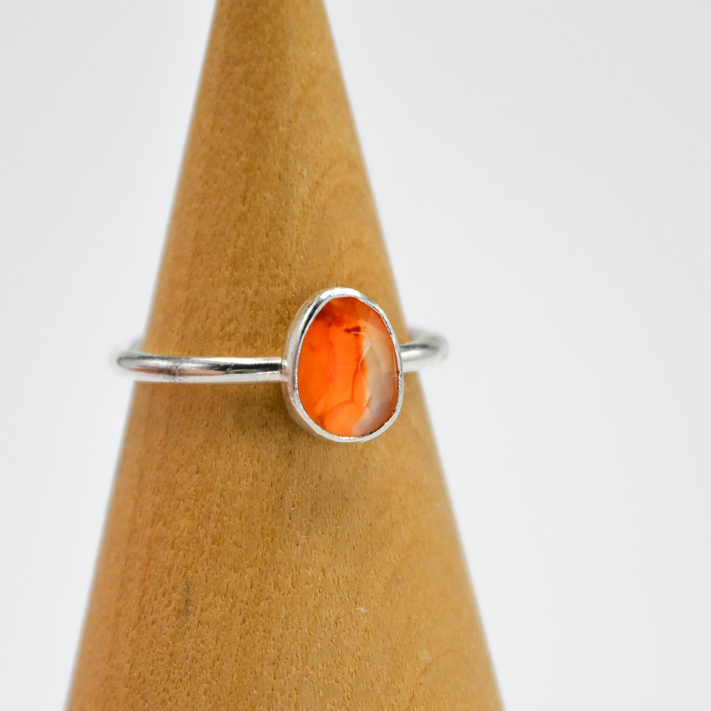 Rose cut carnelian size 5