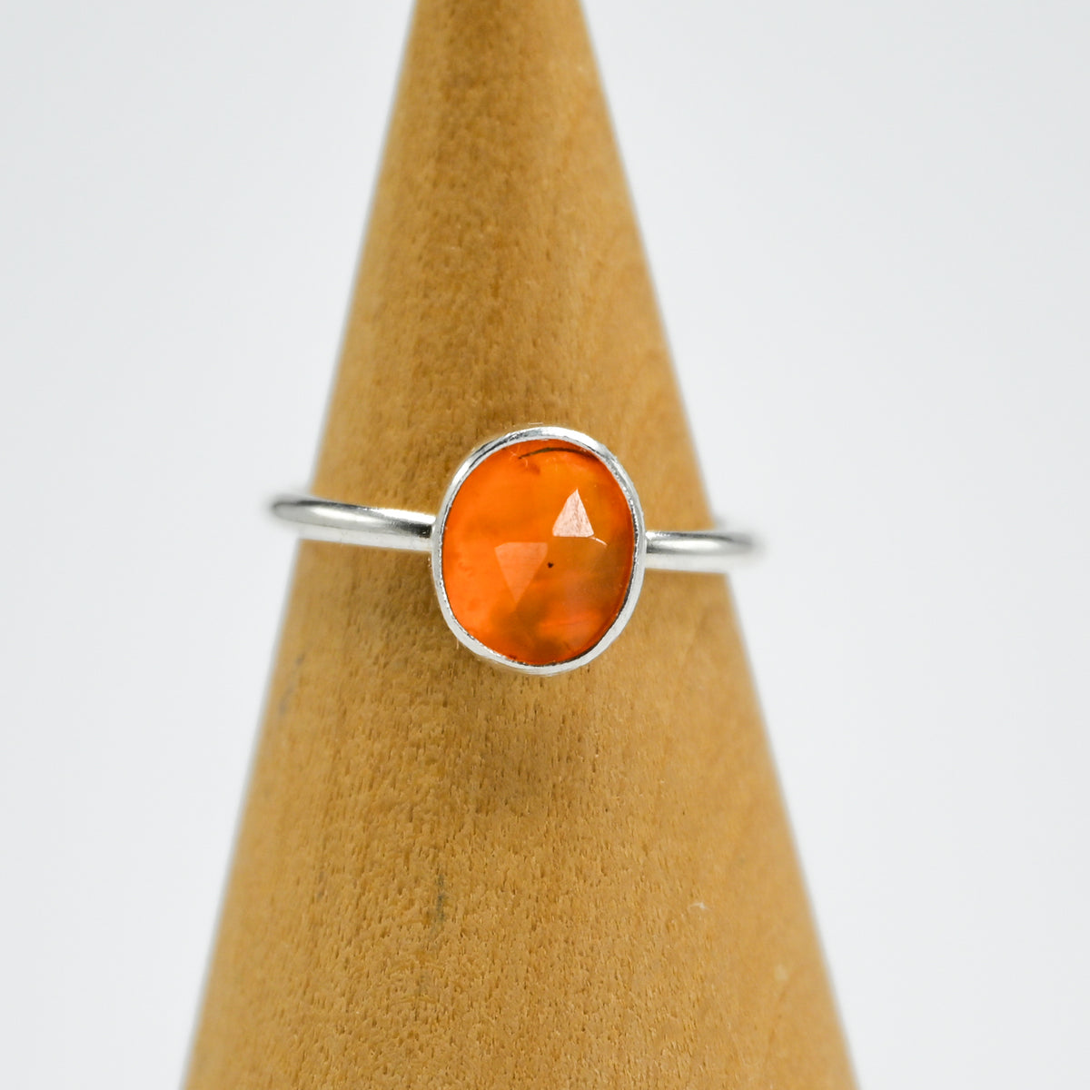 Rose cut carnelian size 5