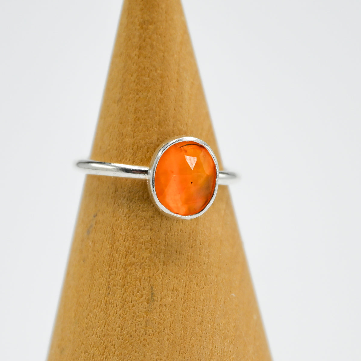 Rose cut carnelian size 5